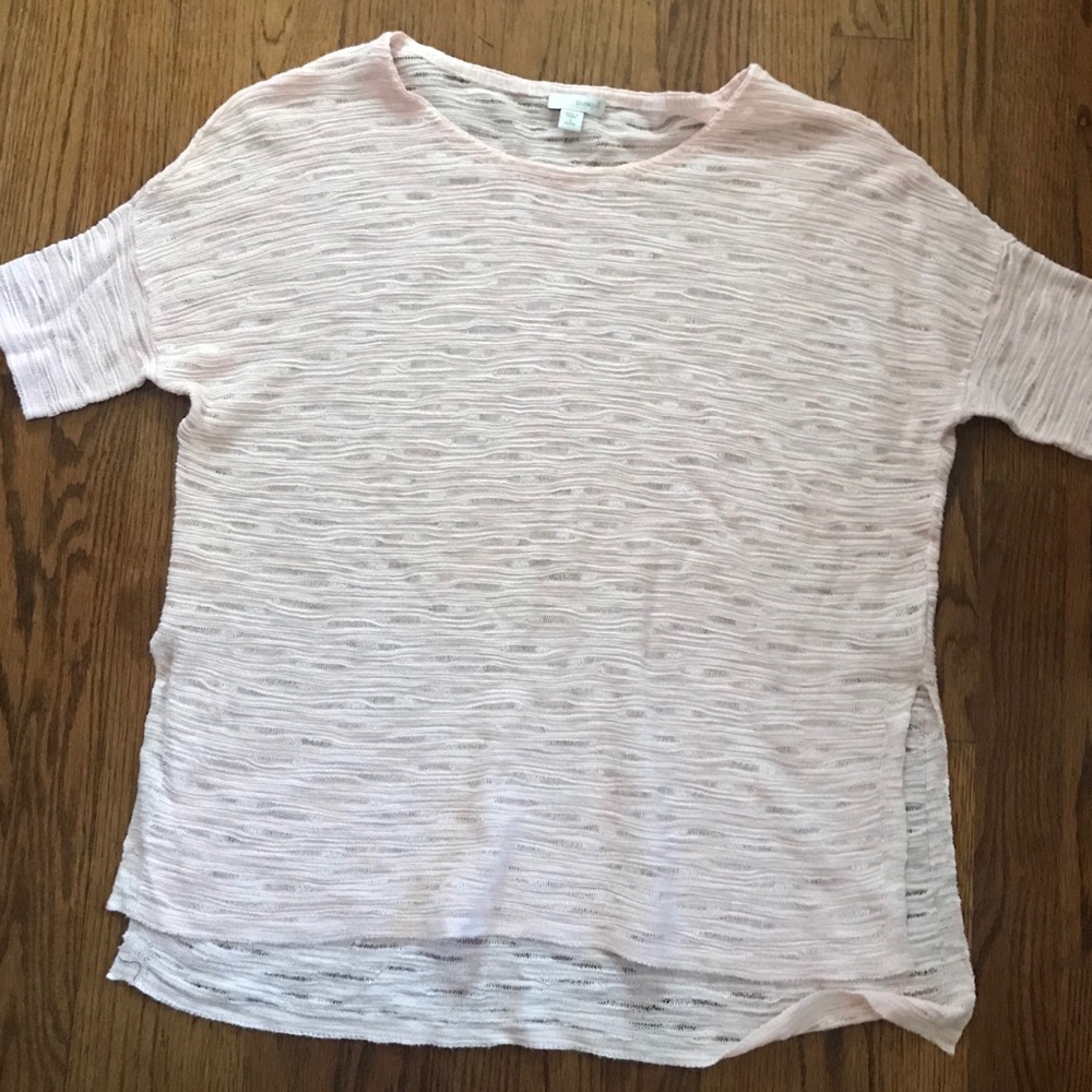 Pure J Jill pink knit top cover up size SP